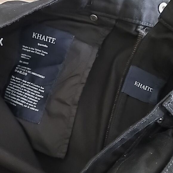 KHAITE Danielle Black Studded High Waist Jeans - Picture 10 of 13